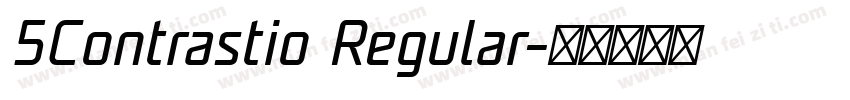 5Contrastio Regular字体转换
